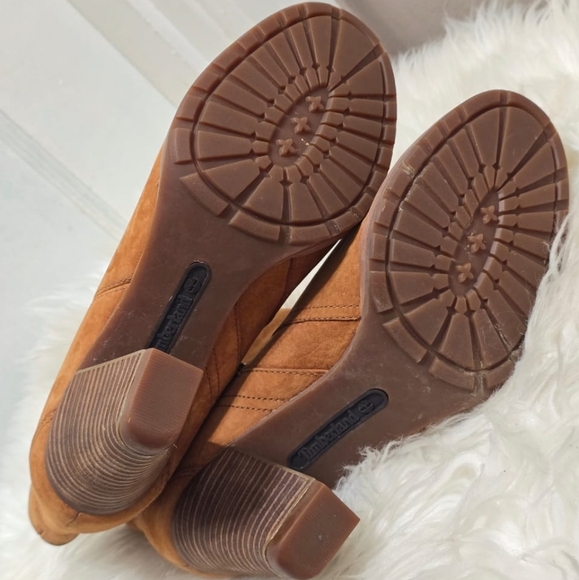 Timberland Earthkeeper Heeled Brown Leather Boots Size 10🌴✌️ - Picture 10 of 10